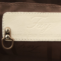 Fay Leather bag in cream white