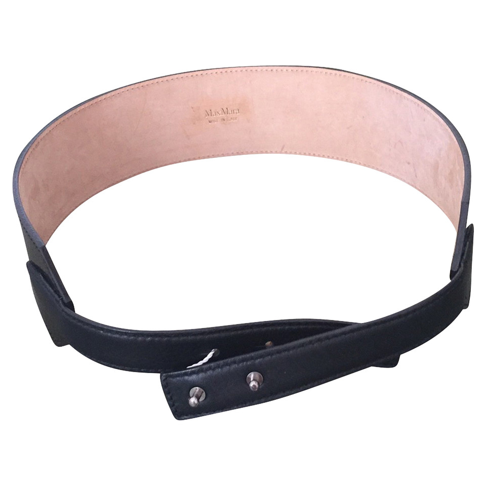 Max Mara Belt in paint and leather