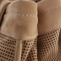 Longchamp sac à main en daim avec motif de dentelle