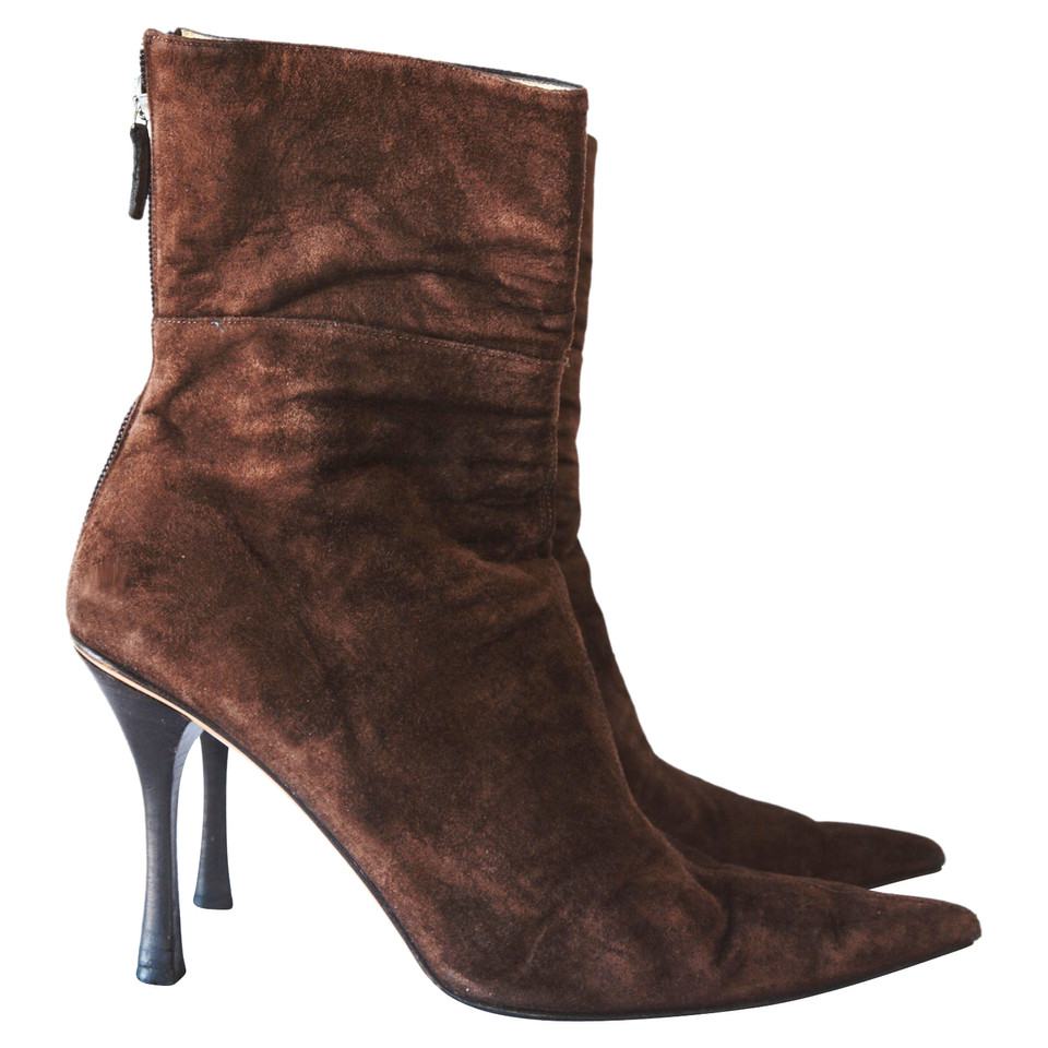 Gucci Ankle boots Suede in Brown