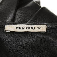 Miu Miu top leather