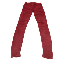 Mother Jeans in Cotone in Rosso