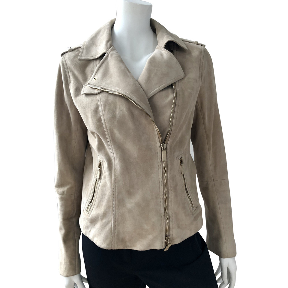 Windsor Jacket/Coat Leather in Cream
