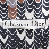Christian Dior Panno con motivo geometrico