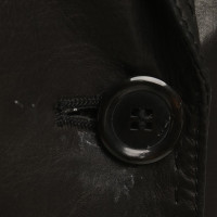 Hugo Boss Leather Blazer in Black
