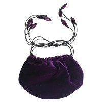 Yves Saint Laurent Petit sac de soirée en velours violet