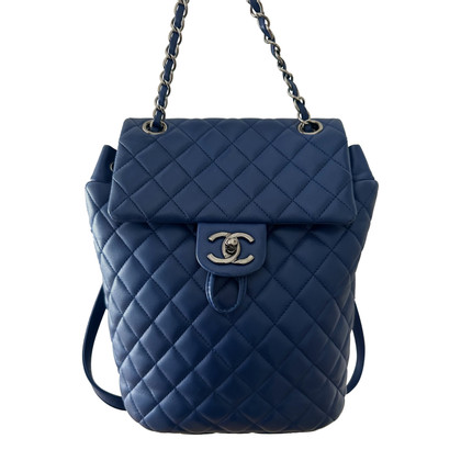 Chanel Backpack Leather in Blue
