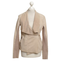 Twin Set Simona Barbieri Giacca in pelle beige