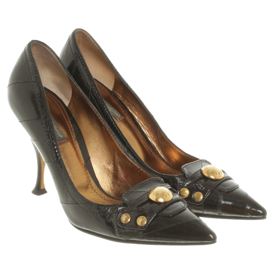 Dolce & Gabbana pumps made of eel leather