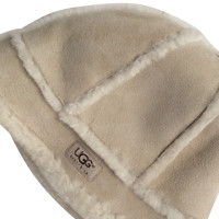 Ugg Australia Pelle di pecora bianca cappello