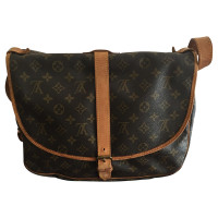 Louis Vuitton Saumur 35 Leather in Brown