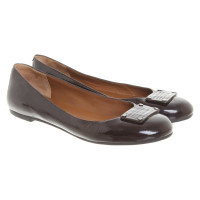 Marc By Marc Jacobs Slippers/Ballerinas Patent leather in Bordeaux