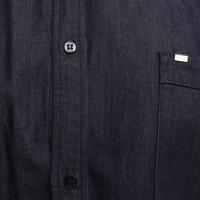 Hugo Boss Bluse in Jeans-Optik in Blau