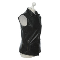 Muubaa Vest Leather in Black