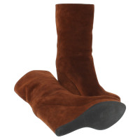 Jil Sander Suede boots in brown