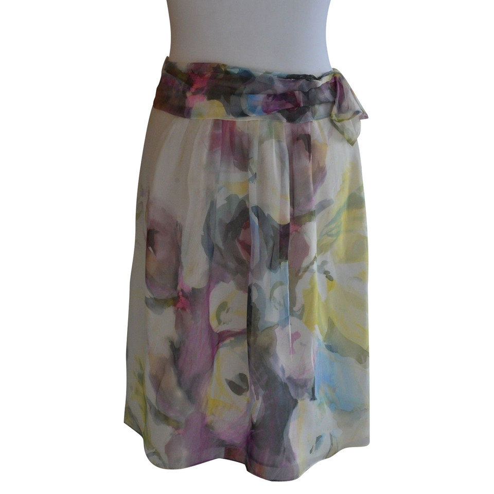 Valentino Garavani Silk skirt with a floral pattern