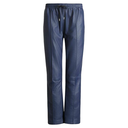 Joseph Trousers Leather in Blue