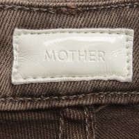 Mother Jeans in marrone chiaro