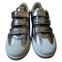 Isabel Marant Leather sneakers in silver