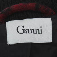 Ganni Bomber jacket with leopard print