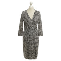 Diane Von Furstenberg Enveloppez Robe Noir / Blanc