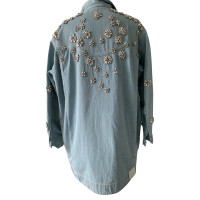 Lala Berlin Jacke/Mantel aus Baumwolle in Blau