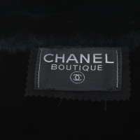 Chanel Giacca/Cappotto in Pelle scamosciata in Nero