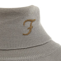 Fay Roll collar sweater in grey