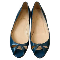 Christian Louboutin Slippers/Ballerinas Patent leather in Blue