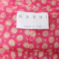 Marni Zijden blouse met patroon