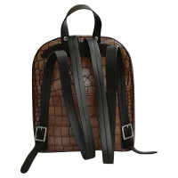Armani Jeans Backpack in crocodile leather look