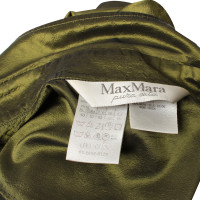 Max Mara Wrap blouse in olive green