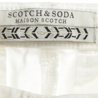 Maison Scotch Broek in White