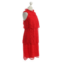 Reiss robe de dentelle en rouge