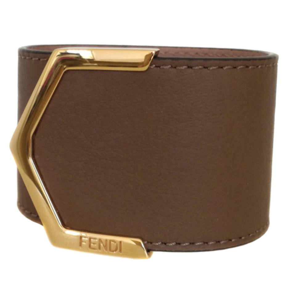 Fendi Bracelet/Wristband Leather in Brown