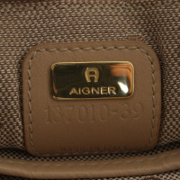 Aigner Handbag Leather in Beige