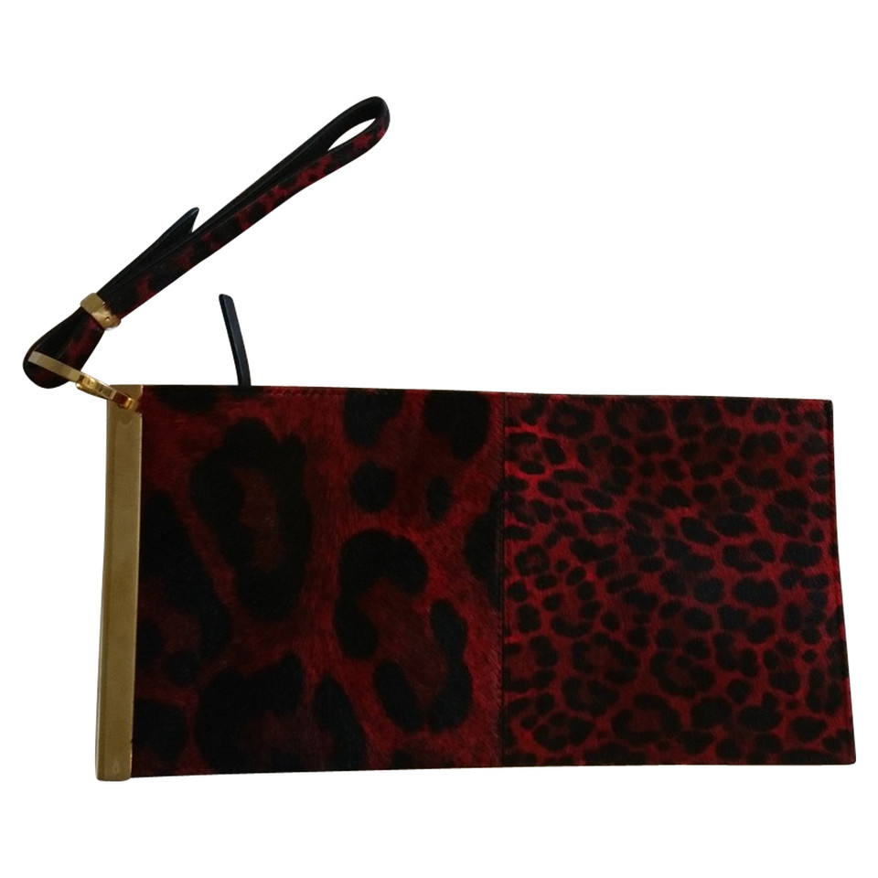 Balenciaga Ponyhair leopardo clutch