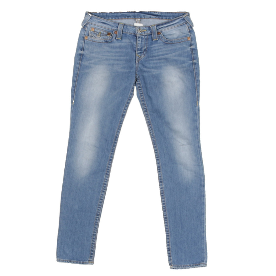 True Religion Jeans in Cotone in Blu