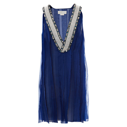 Genny Dress Silk in Blue