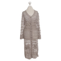 Allude Knitted coat in taupe