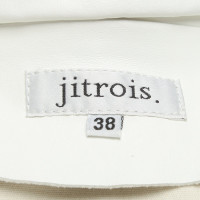 Jitrois Gilet en Cuir en Blanc