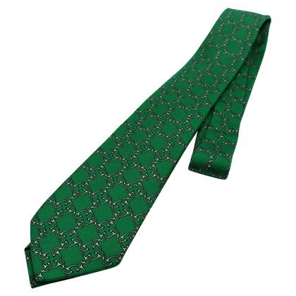 Hermès Krawatte in Seta in Verde