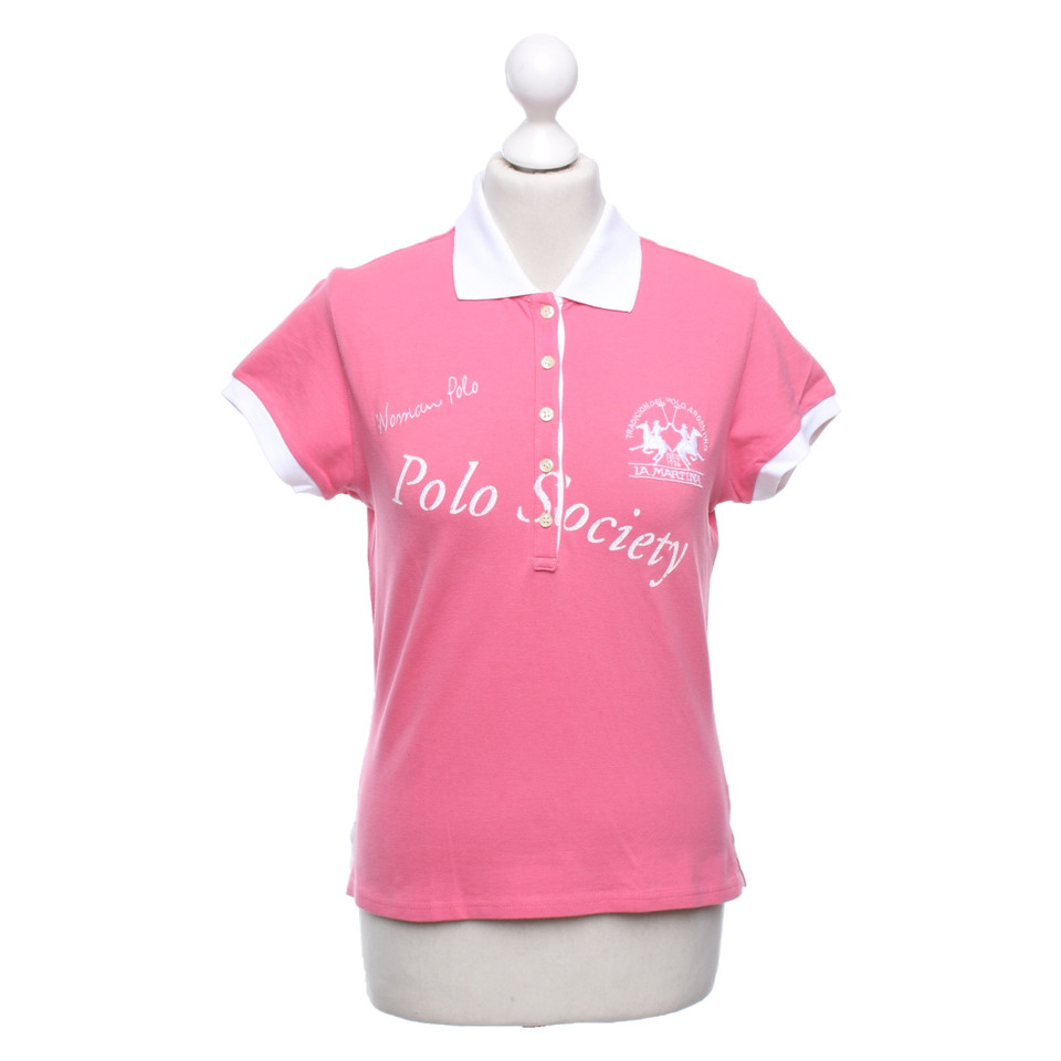 La Martina Top en Rose/pink