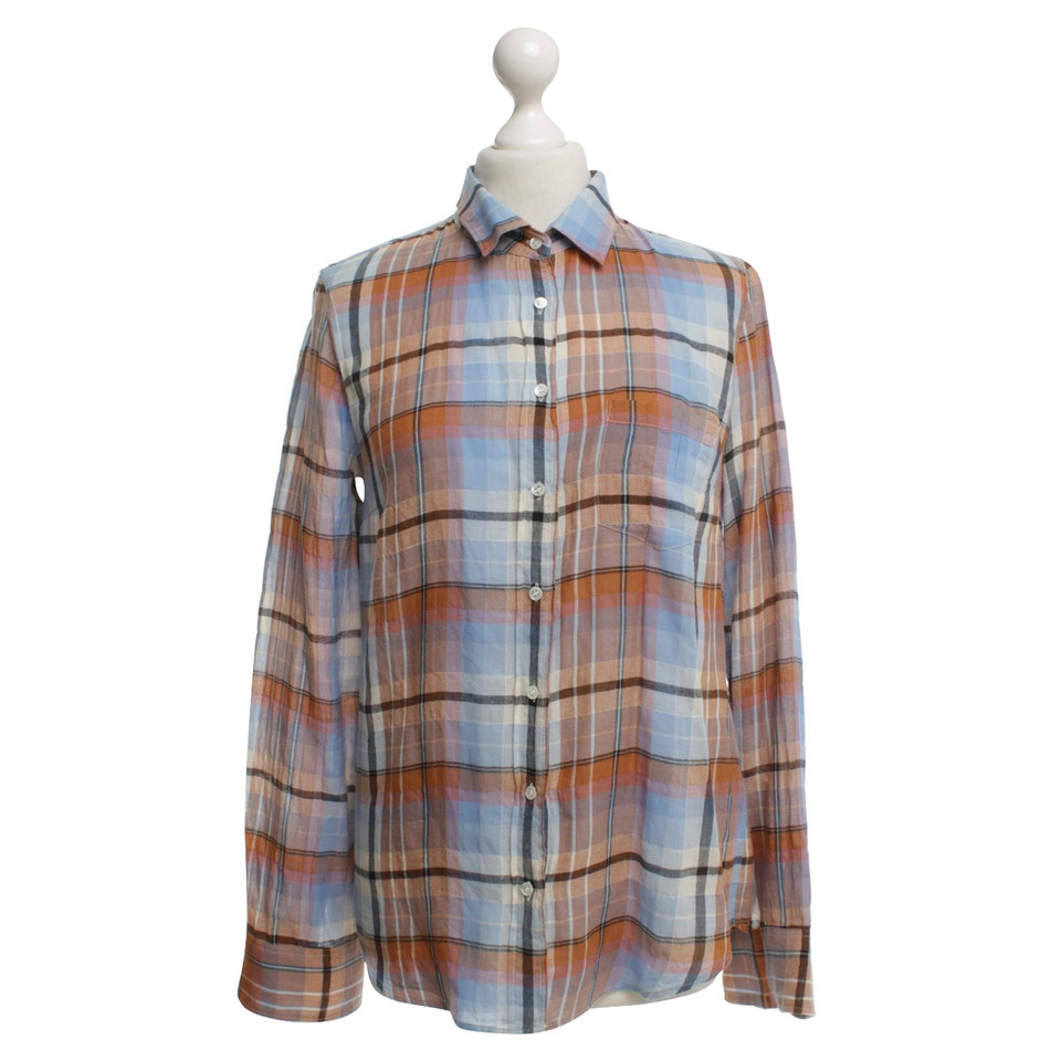 J. Crew Blouse with check pattern