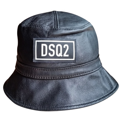 Dsquared2 Hat/Cap Leather in Black