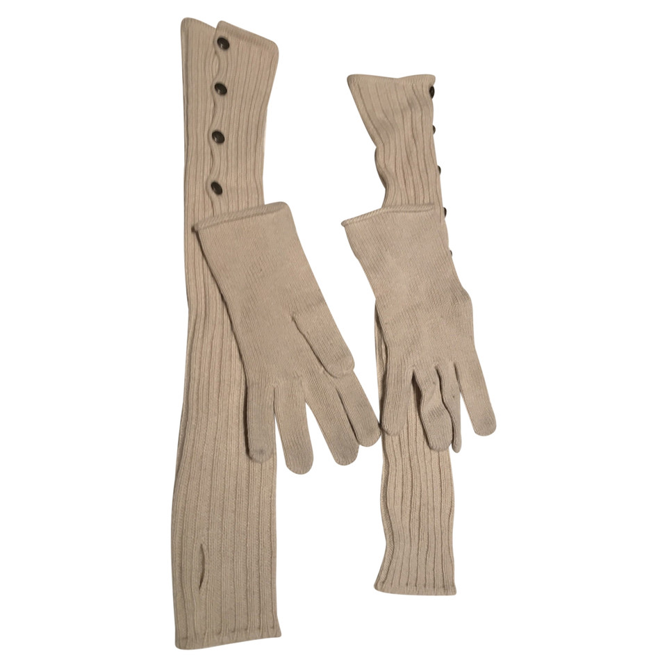 Louis Vuitton Handschuhe aus Kaschmir in Creme