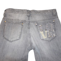 Moschino Love Jeans con finiture in pietra preziosa