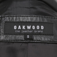 Oakwood Cappotto con finiture in pelle