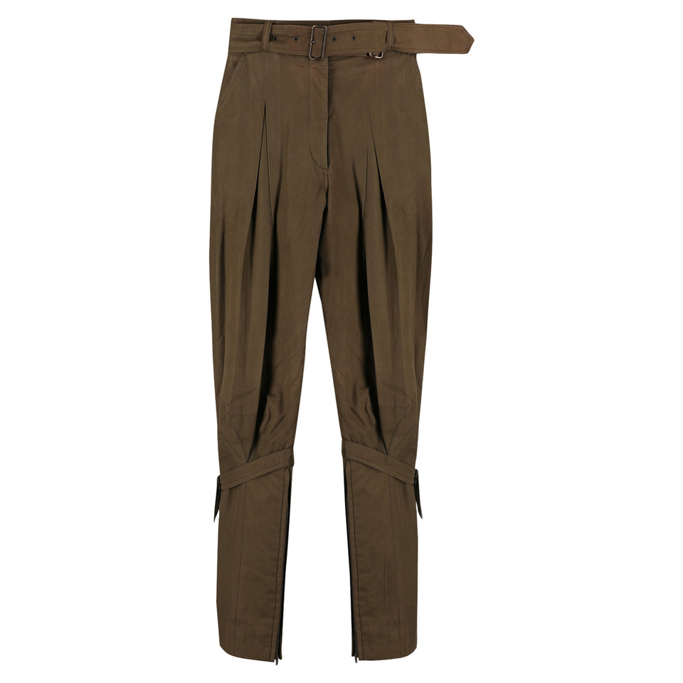 Giorgio Armani Paire de Pantalon en Coton en Marron