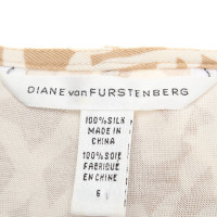 Diane Von Furstenberg Seidenkleid in Bicolor